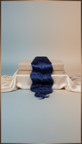 Weft human hair extension with silk lining