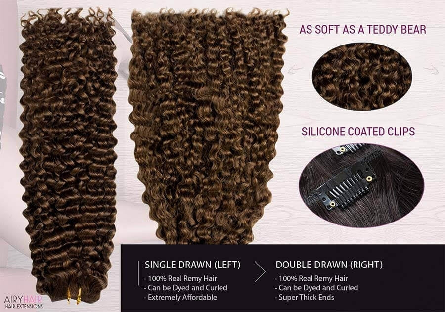 Silk & Blue Remy Clip-In Hair Extensions